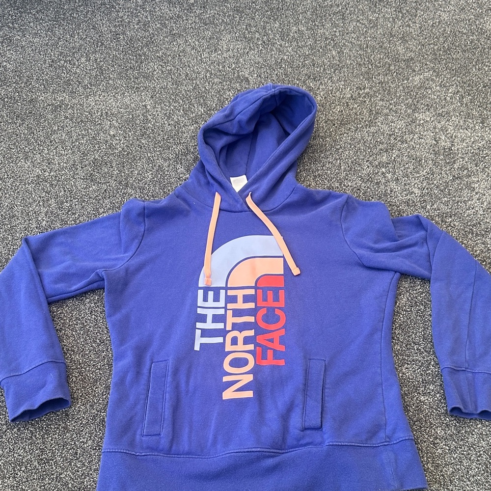 The North Face Purple Hoodie with Logo